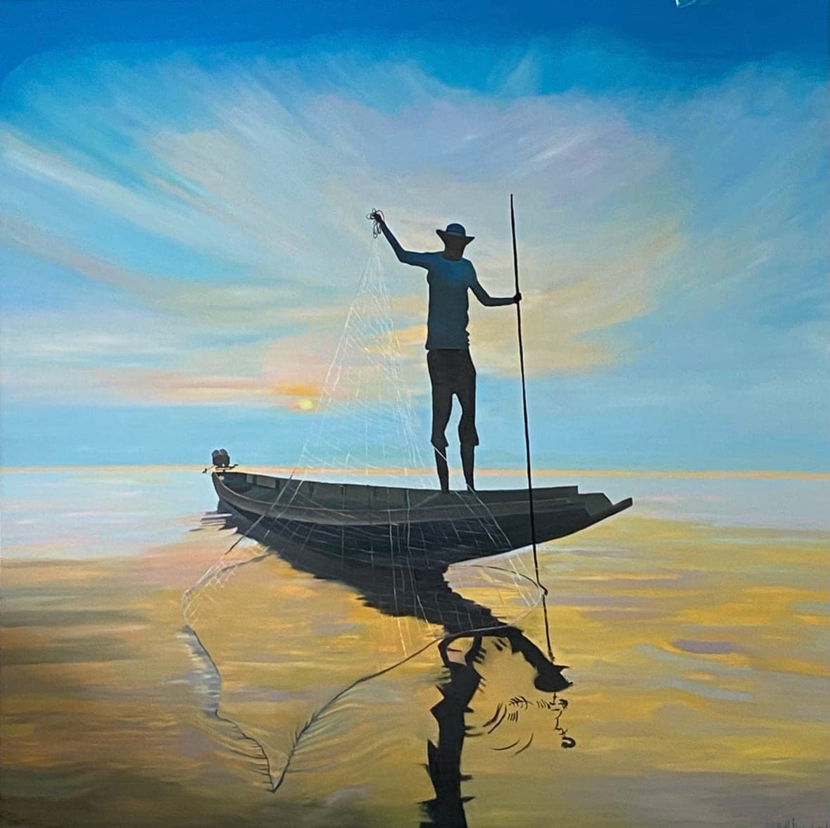 Fisherman and his net